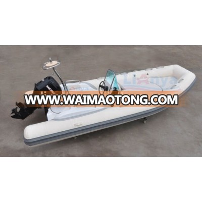 Liya 5.2m yacht boat rib boat fiberglass hypalon catamaran rib boat