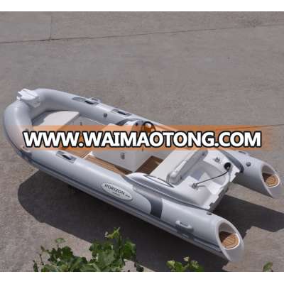 Liya quality inflatable motor boats rib boats hypalon 4.3 meters inflatable boat dinghy