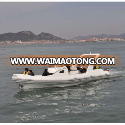 Liya 8.3m fiberglass hull material rib boats catamaran rib inflatable yacht