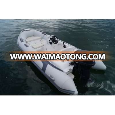 Liya inflatable dinghy 4.3m luxury rib boat 7 persons motor boats for sale fishing boat