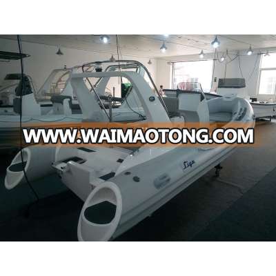 Liya 17fts rib inflatable boat for sale with center console rib boat 520