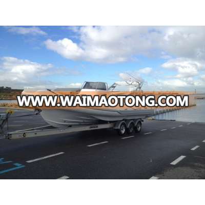 Liya 8.3m 20 peoples large fiberglass hull cabins rib inflatbale boats