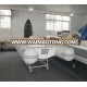 Liya 2.4m-5.2m flat bottom fiber boat with console and seat for choice