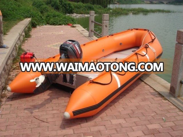 Liya 4.3m inflatable rowing boat cheap aluminum fishing boats